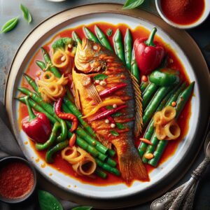 Nationalgericht Thailand: #Pla Pad Ped# (Rezept)