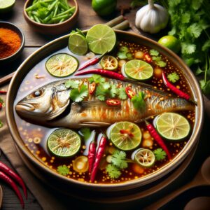 Nationalgericht Thailand: #Pla Ta Pien Neung Buay# (Rezept)