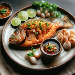 Nationalgericht Thailand: #Pla Tod Nam Pla# (Rezept)