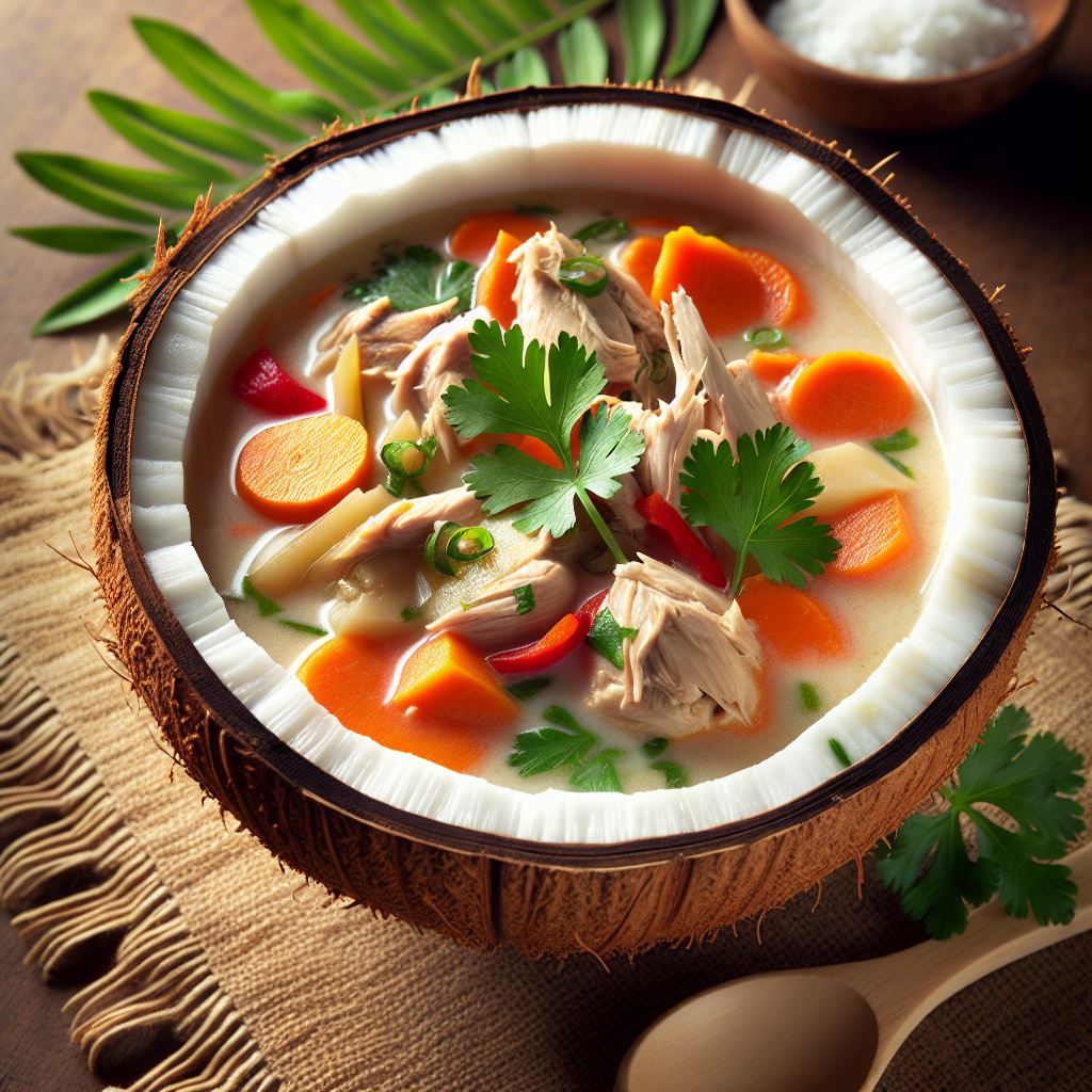 Nationalgericht Tonga: Tonganesische Kokosnuss-Suppe (Rezept)