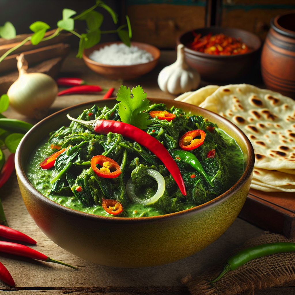 Nationalgericht Trinidad und Tobago: Dasheen Bush Bhaji (Rezept)
