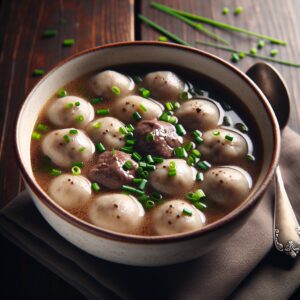 Nationalgericht Tschechien: #Játrová Knedlíčková Polévka# (Rezept)