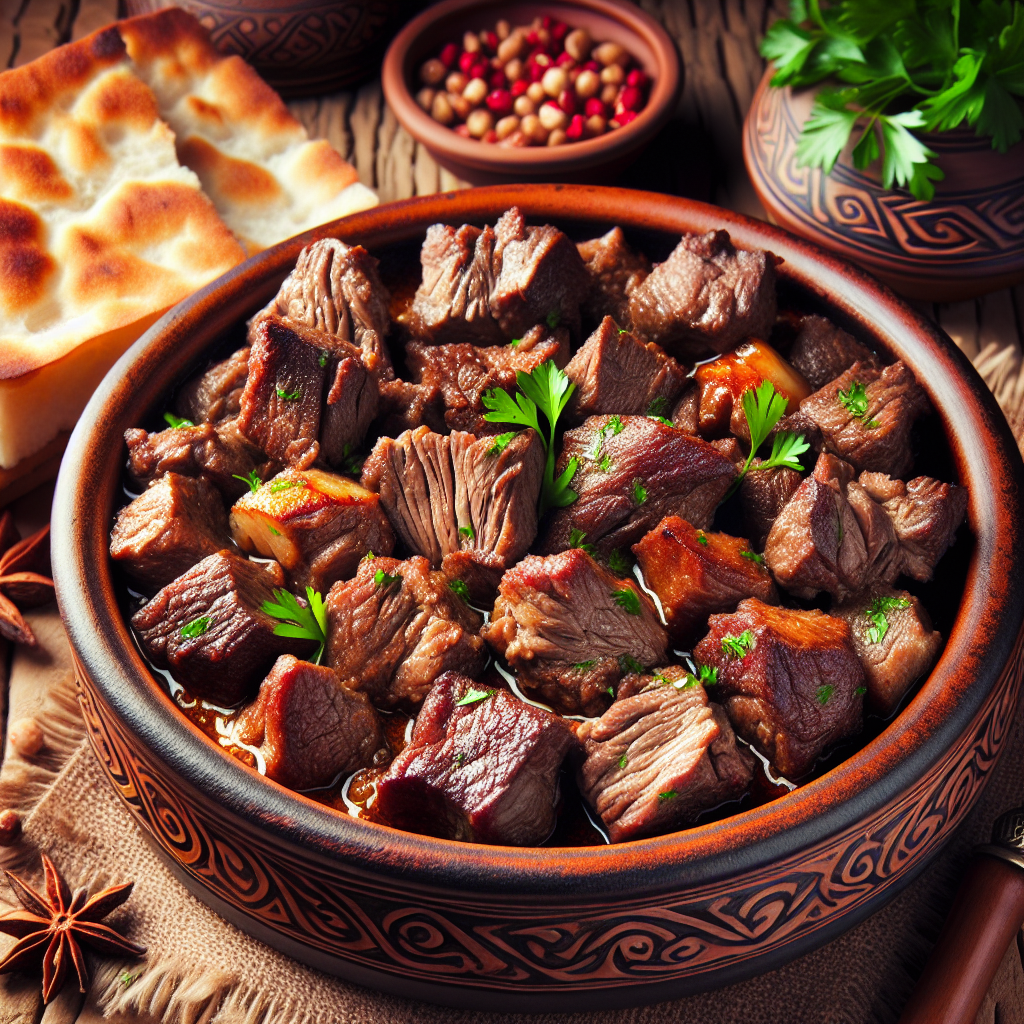Nationalgericht Turkmenistan: Keçi Eti Govurma (Rezept)