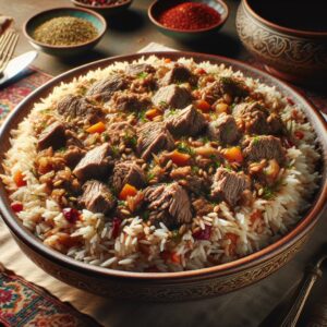 Nationalgericht Turkmenistan: #Kovurma Palaw# (Rezept)