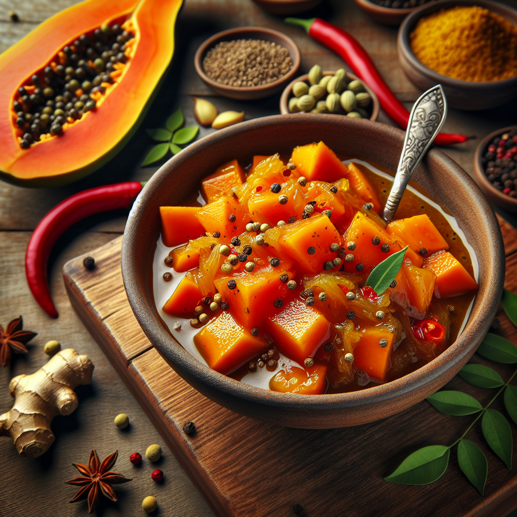 Nationalgericht Turks und Caicos: Papaya Chutney (Rezept)