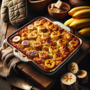 Nationalgericht Tuvalu: #Banana and Taro Bake# (Rezept)