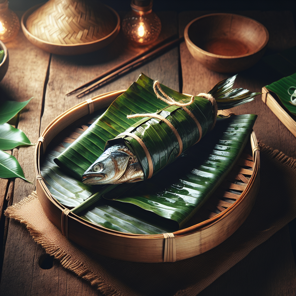 Nationalgericht Tuvalu: Banana Leaf-Wrapped Fish (Rezept)