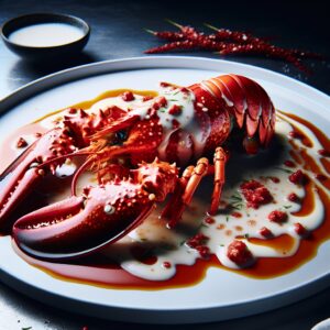 Nationalgericht Tuvalu: #Boiled Lobster with Coconut Drizzle# (Rezept)