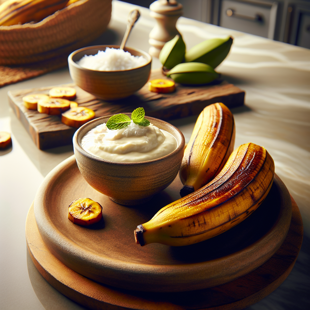 Nationalgericht Tuvalu: Boiled Plantains with Coconut Cream (Rezept)