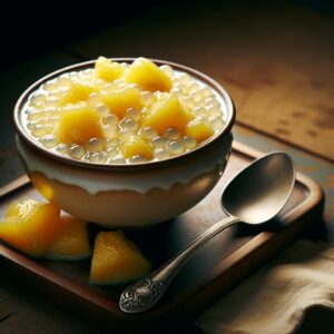 Nationalgericht Tuvalu: #Breadfruit-Tapioka-Pudding# (Rezept)