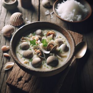 Nationalgericht Tuvalu: #Clam and Coconut Soup# (Rezept)
