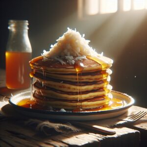 Nationalgericht Tuvalu: #Coconut Honey Pancakes# (Rezept)