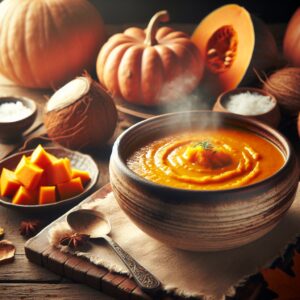 Nationalgericht Tuvalu: #Coconut Pumpkin Soup# (Rezept)