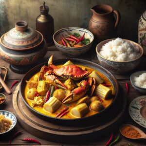 Nationalgericht Tuvalu: #Crab and Taro Curry# (Rezept)