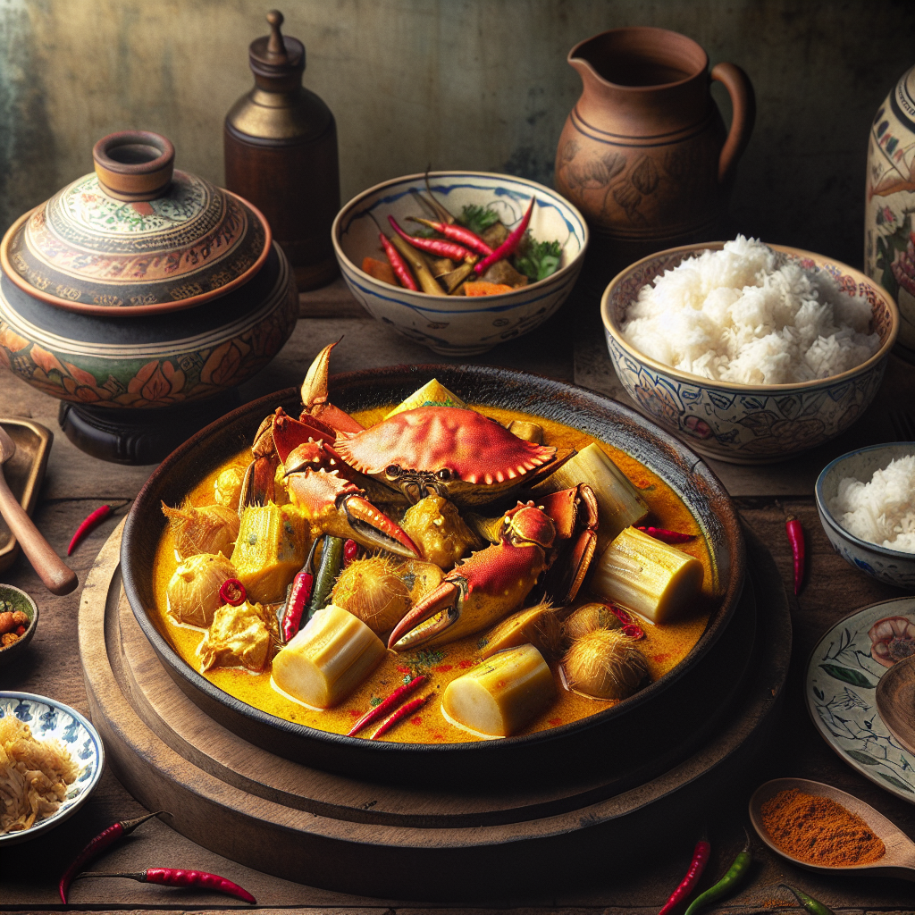 Nationalgericht Tuvalu: Crab and Taro Curry (Rezept)