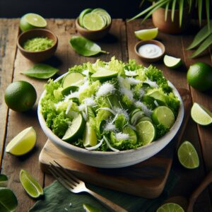 Nationalgericht Tuvalu: #Fresh Lime Coconut Salad# (Rezept)
