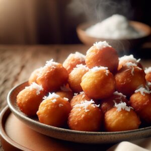Nationalgericht Tuvalu: #Fried Coconut Dough Balls# (Rezept)