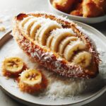 Nationalgericht Tuvalu: #Gebackene Banane mit Kokos# (Rezept)