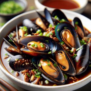 Nationalgericht Tuvalu: #Gedämpfte Muscheln in Tamarindensauce# (Rezept)
