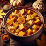 Nationalgericht Tuvalu: #Gewürzter Kürbis-Brotfrucht-Eintopf# (Rezept)