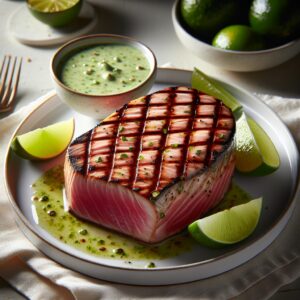 Nationalgericht Tuvalu: #Grilled Tuna with Lime Dressing# (Rezept)