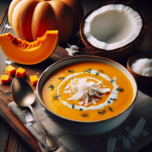 Nationalgericht Tuvalu: #Kürbis-Kokos-Suppe# (Rezept)