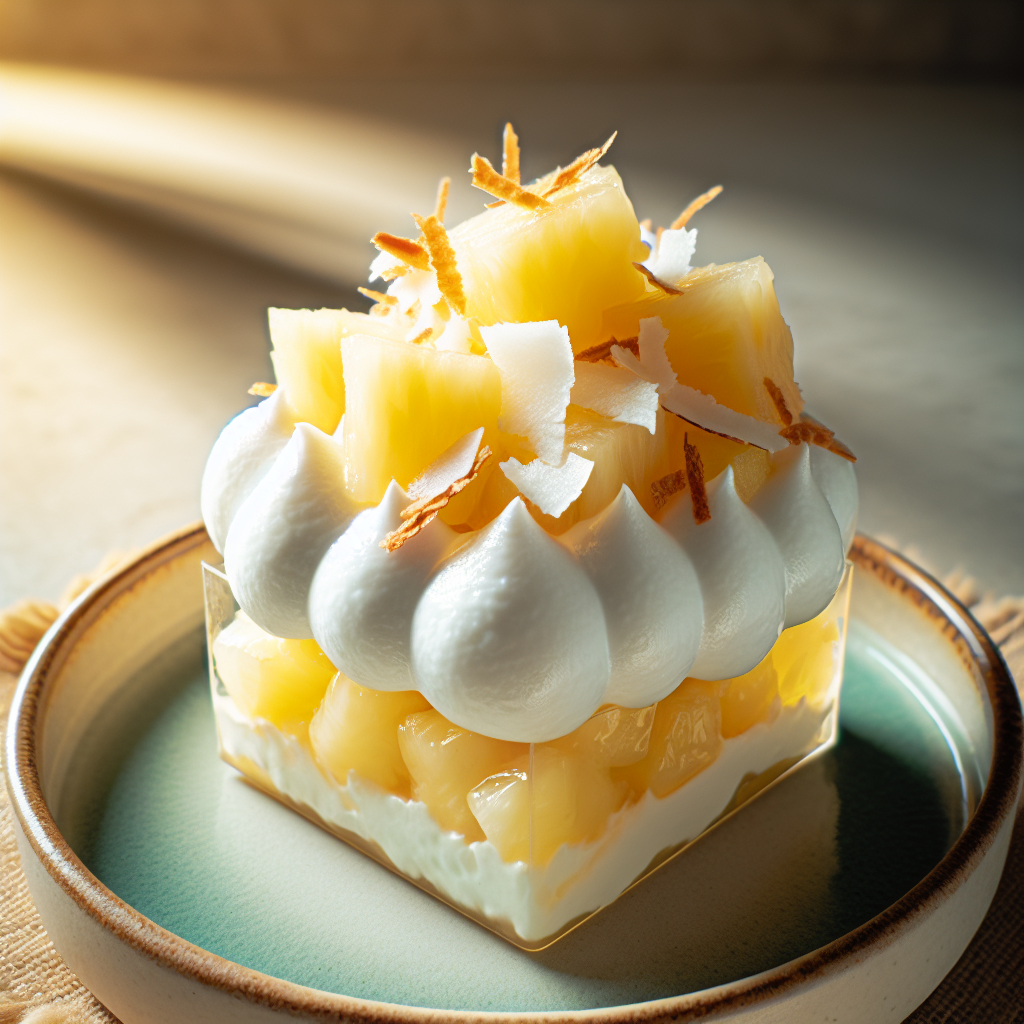 Nationalgericht Tuvalu: Kokosnuss- und Ananas-Dessert (Rezept)