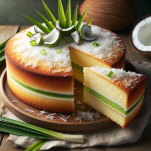 Nationalgericht Tuvalu: #Kokosnuss- und Pandan-Kuchen# (Rezept)