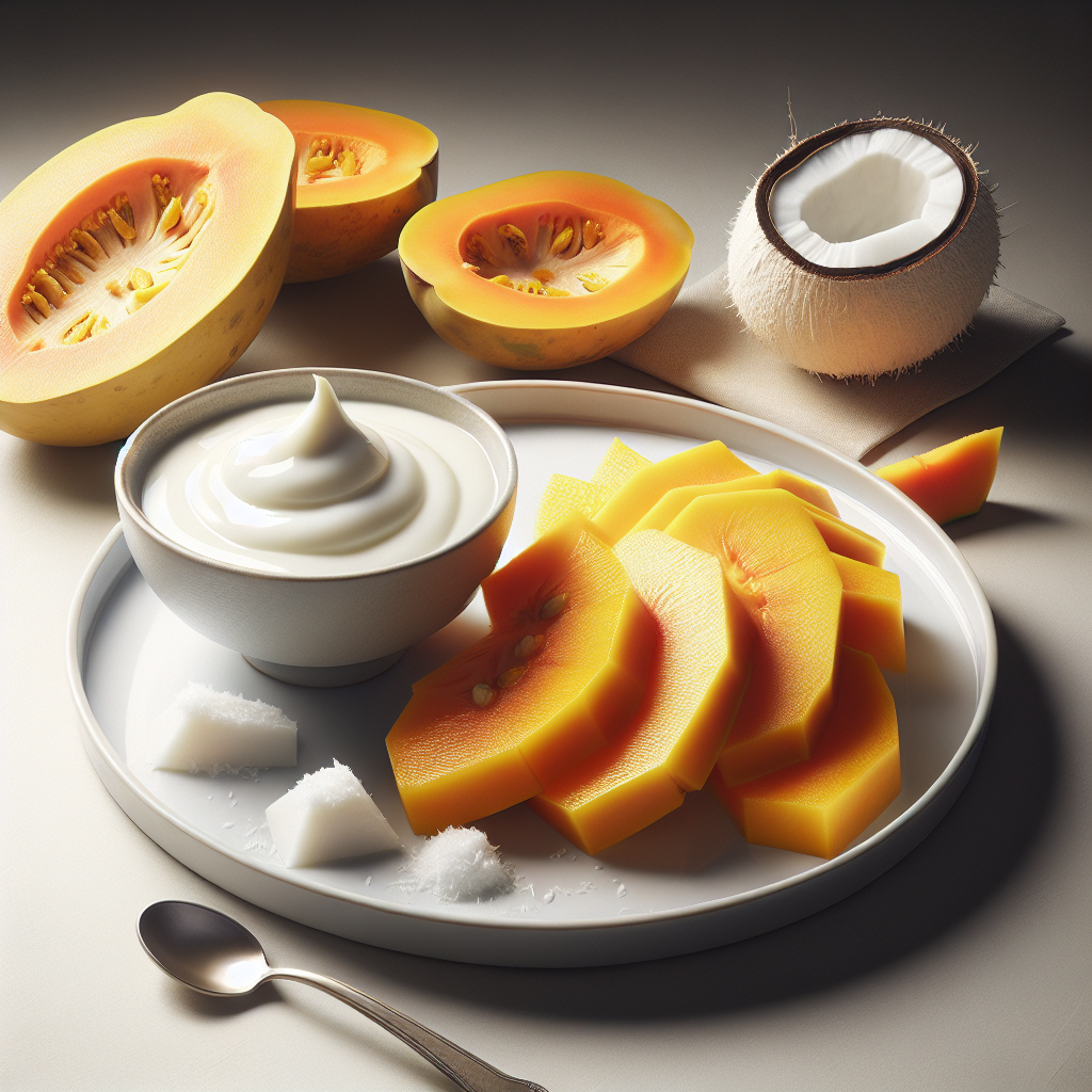 Nationalgericht Tuvalu: Pawpaw and Coconut Cream Dessert (Rezept)