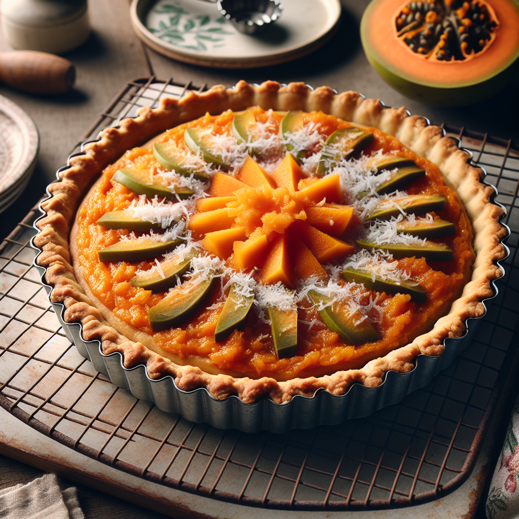 Nationalgericht Tuvalu: Pawpaw Coconut Tart (Rezept)