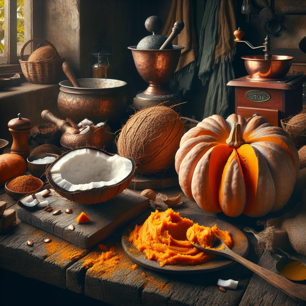 Nationalgericht Tuvalu: Pumpkin and Coconut Mash (Rezept)