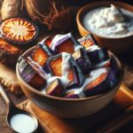 Nationalgericht Tuvalu: #Roasted Taro with Coconut Cream# (Rezept)