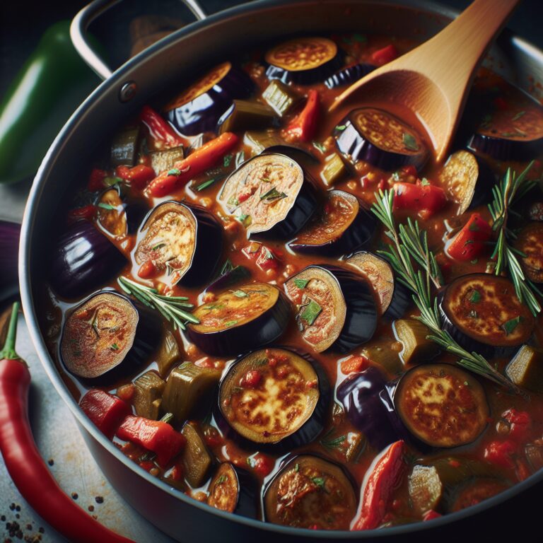 Nationalgericht Sambia: Eggplant Stew (Rezept)
