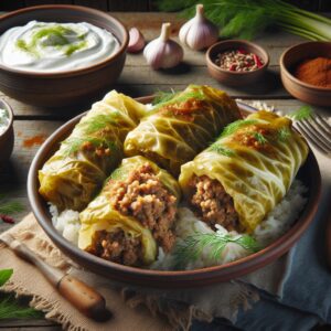 Nationalgericht Ukraine: #Holubzi mit Hackfleisch und Reis# (Rezept)