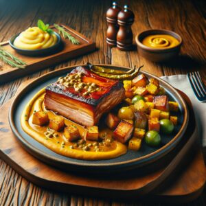 Nationalgericht Uruguay: #Pechito de Cerdo a la Mostaza# (Rezept)