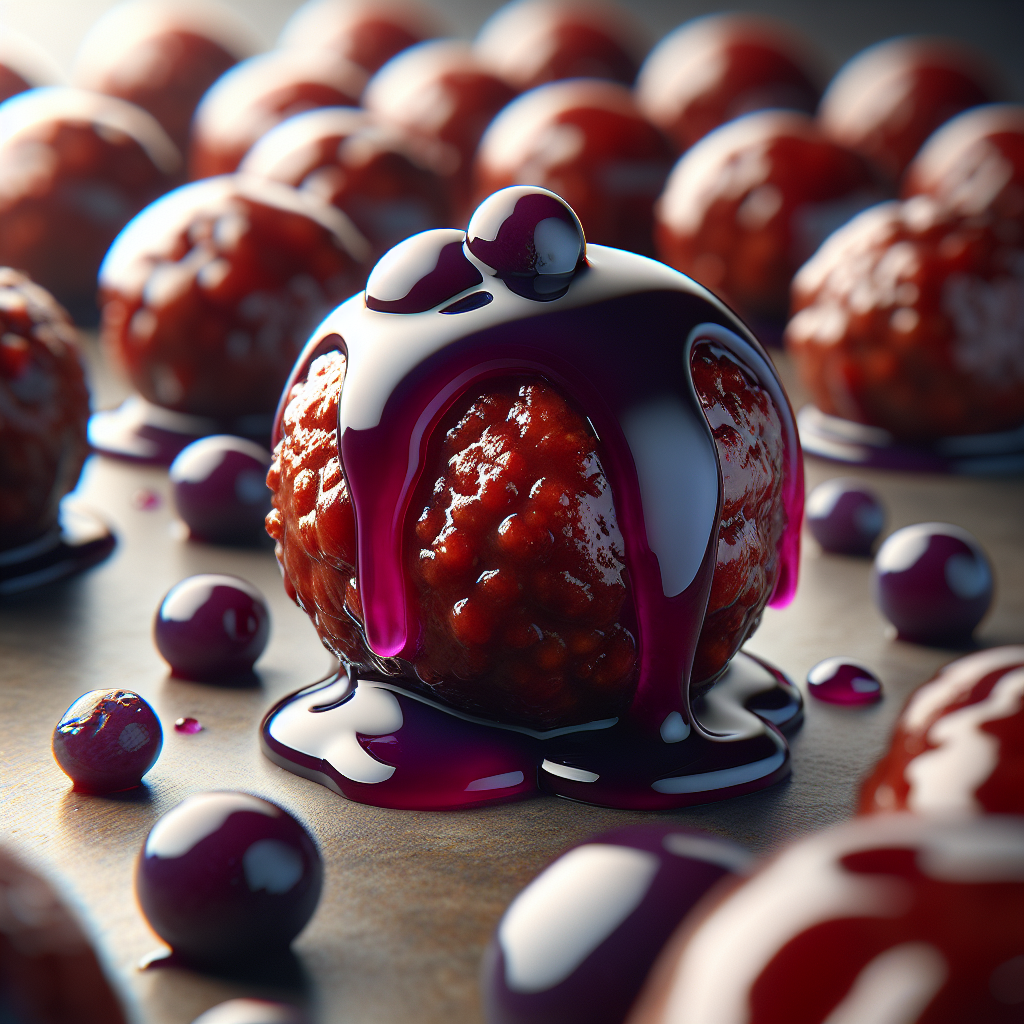 Nationalgericht USA: Grape Jelly Meatballs (Rezept)