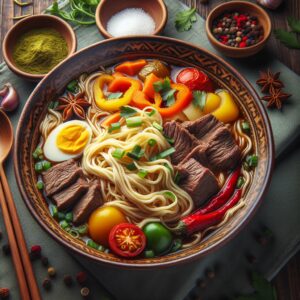 Nationalgericht Usbekistan: #Kaurma Lagman# (Rezept)