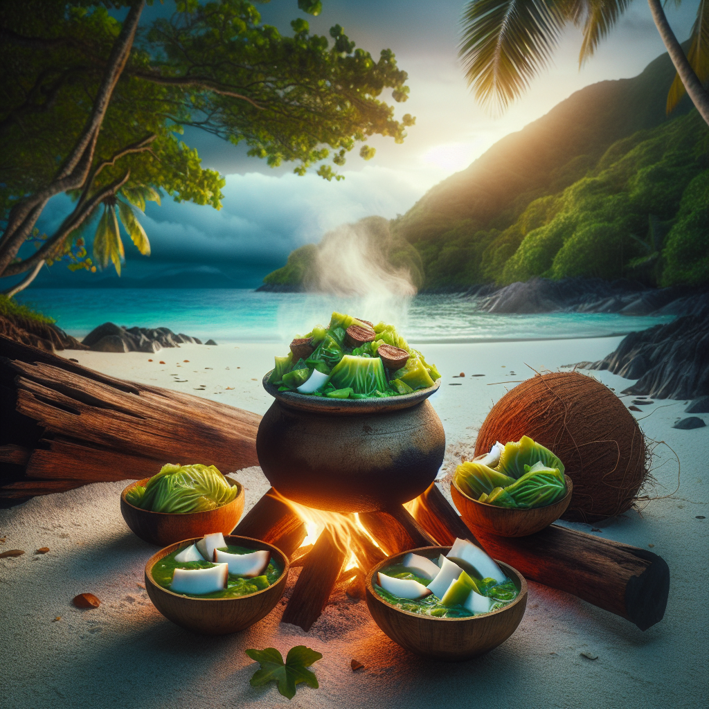 Nationalgericht Vanuatu: Island Cabbage and Coconut Stew (Rezept)