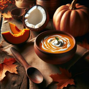 Nationalgericht Vanuatu: #Pumpkin and Coconut Soup# (Rezept)