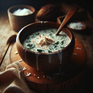 Nationalgericht Vanuatu: #Taro Leaf and Coconut Soup# (Rezept)