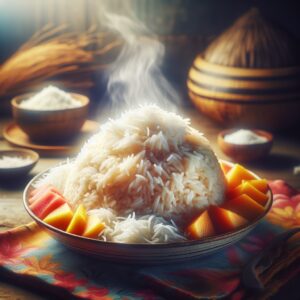 Nationalgericht Vanuatu: #Vanuatu Coconut Rice# (Rezept)