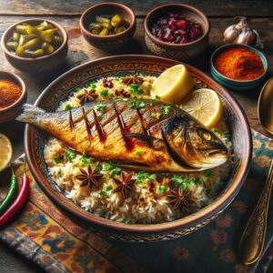 Nationalgericht Vereinigte Arabische Emirate: #Fish Majboos# (Rezept)