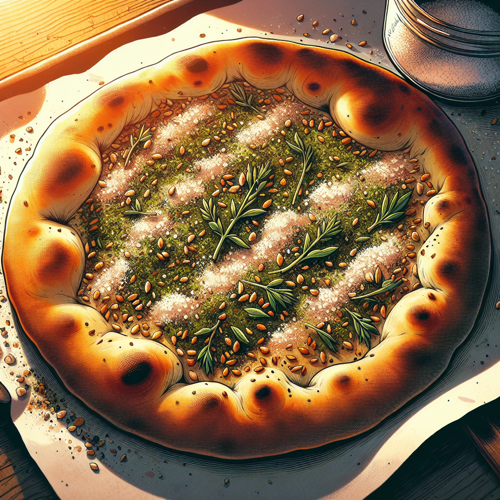 Nationalgericht Vereinigte Arabische Emirate: Zaatar Manaqish (Rezept)