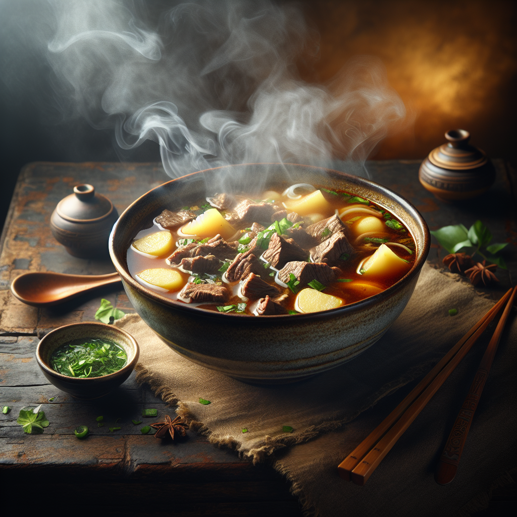 Nationalgericht Vietnam: Canh Bo Nau Khoai Tay (Rezept)