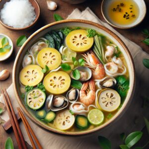 Nationalgericht Vietnam: #Canh Mit Non# (Rezept)