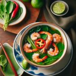 Nationalgericht Vietnam: #Canh Rau Den Nau Tom# (Rezept)