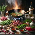 Nationalgericht Vietnam: #Thit Bo Xao Dau Que# (Rezept)