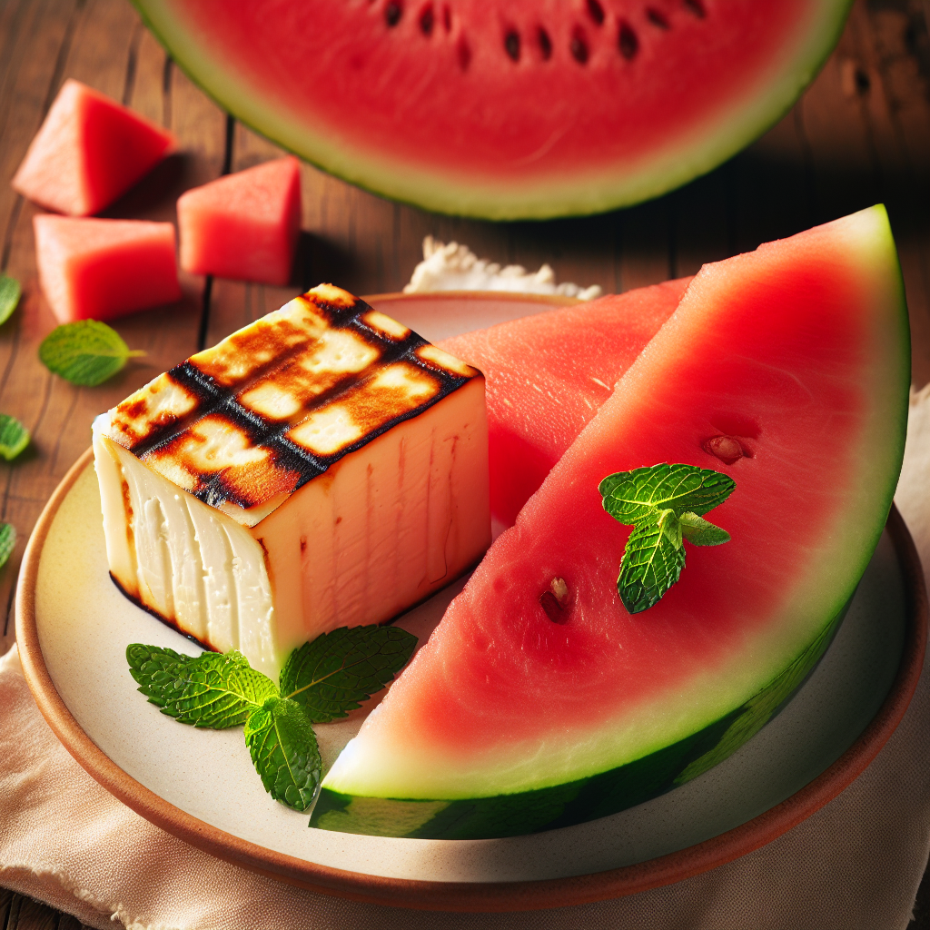 Nationalgericht Zypern: Karpouzi me Halloumi (Rezept)