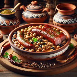 Nationalgericht Zypern: #Mavromatika Me Loukaniko# (Rezept)