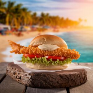 Nationalgericht Barbados Flying Fish Cutter (Rezept)